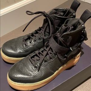 Black womens Nike Air Force